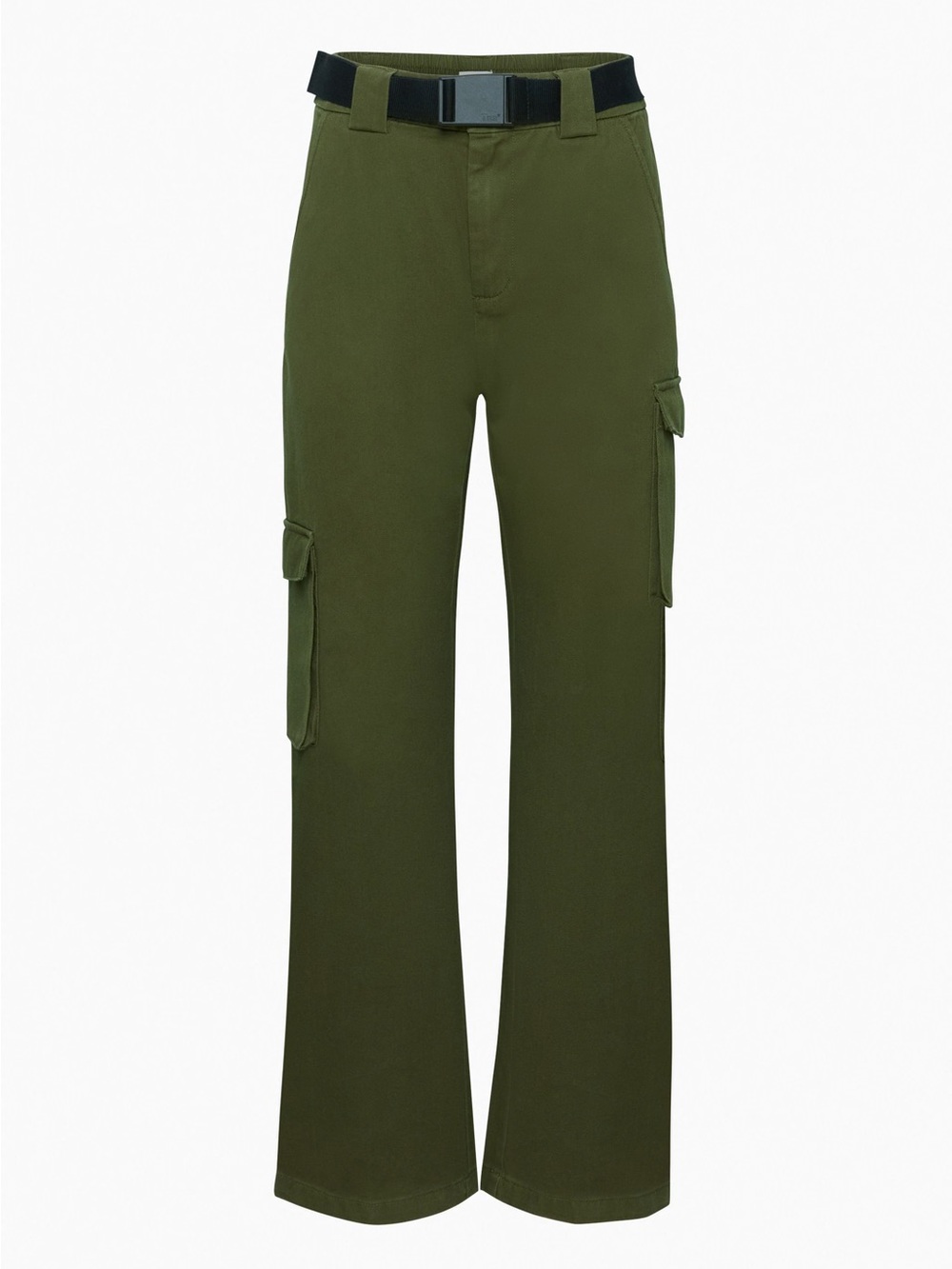 Aritzia TNA Cargo Pants- Fatigue Green 100% Cotton Straight-Leg Cargo Khakis